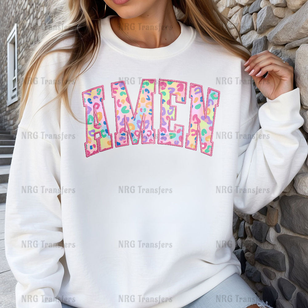 a woman wearing a white sweatshirt with the word tame on it